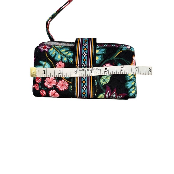 New Vera Bradley Iconic RFID Combo Wristlet Wallet Vines Floral Zip Women's - Picture 5 of 6